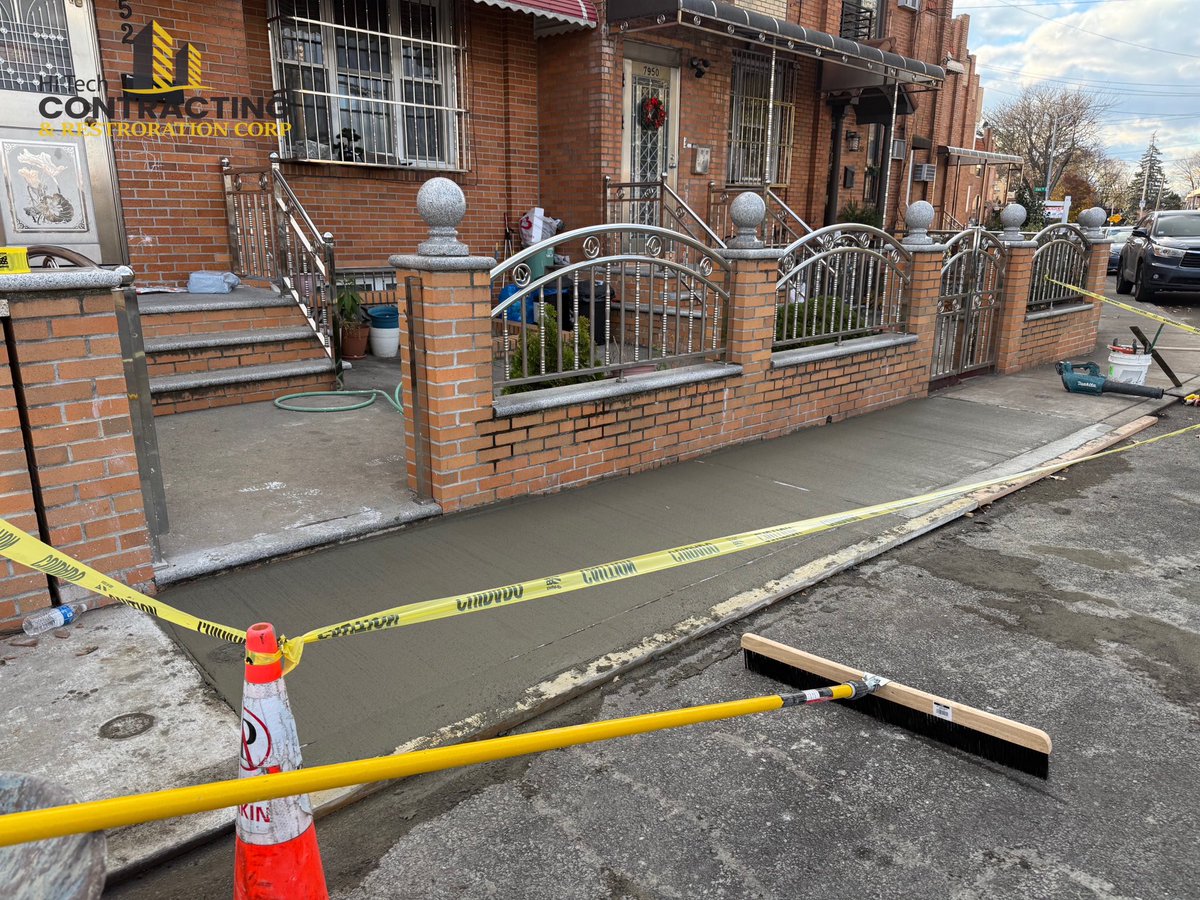 htcrcorp's tweet image. We just wrapped up a successful project in Elmhurst, Queens, NYC, where we tackled a small DOT sidewalk violation. Our
#hitechcontracting #Restoration #SidewalkUpgrade #ConcreteWork #ElmhurstNYC #HomeImprovement #DOTCompliance #QualityConstruction #ConcreteSolutions