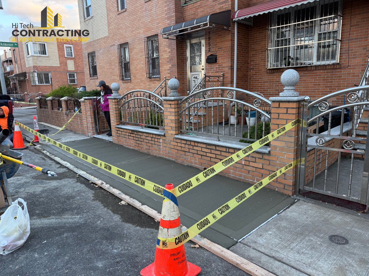 htcrcorp's tweet image. We just wrapped up a successful project in Elmhurst, Queens, NYC, where we tackled a small DOT sidewalk violation. Our
#hitechcontracting #Restoration #SidewalkUpgrade #ConcreteWork #ElmhurstNYC #HomeImprovement #DOTCompliance #QualityConstruction #ConcreteSolutions