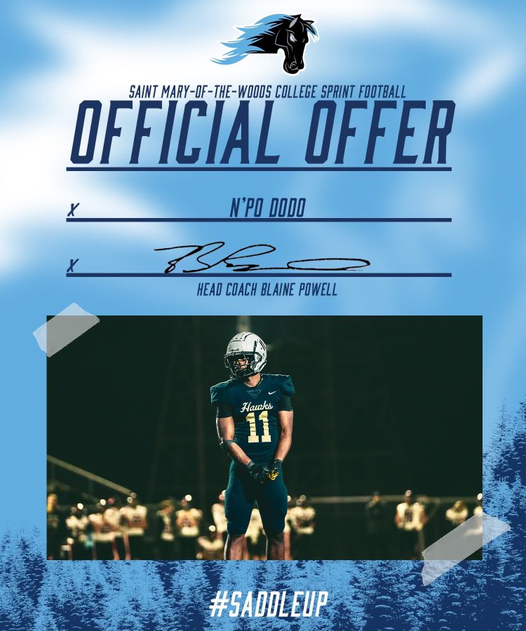 #AGTG After a great conversation with <a href="/CoachO_SMWC/">Griffin Olson</a> I would like to announce I have received and offer from Saint Mary of the Woods!!!