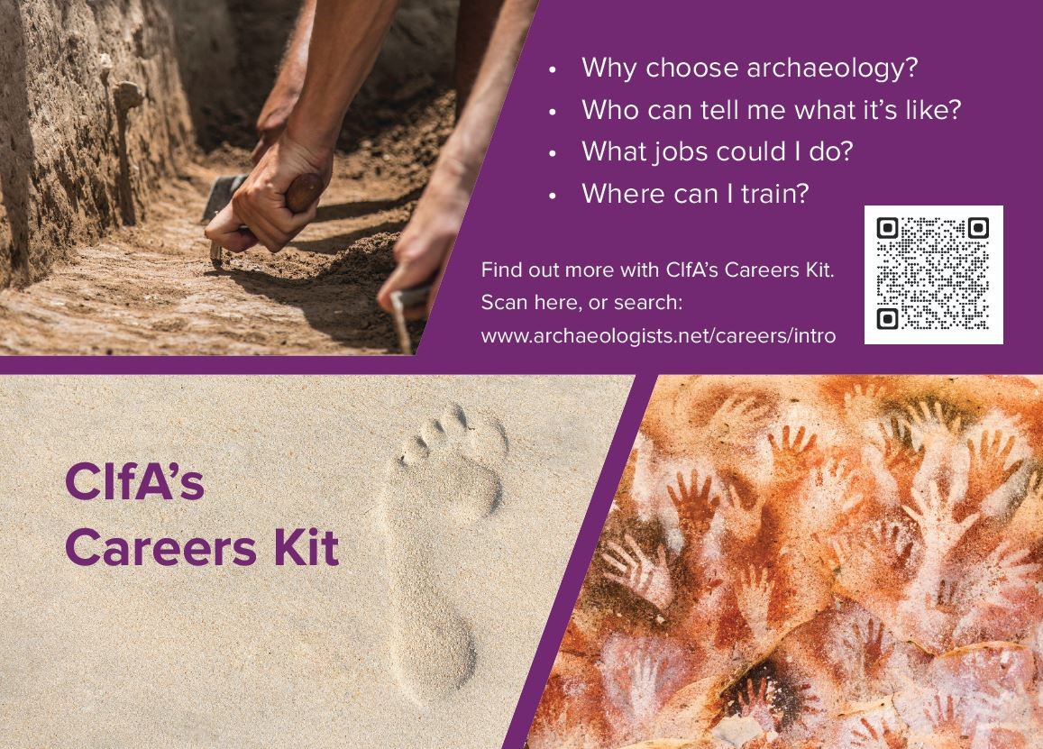 InstituteArch's tweet photo. Archaeology isn’t just about digging…CIfA’s Careers Kit A-Z of #archaeology shows the huge range of roles open to professional archaeologists. Take a look at our Careers Kit which is packed with resources to help plan and build a career in archaeology: https://t.co/srTh8NcD8l https://t.co/r0hgNFEmYV