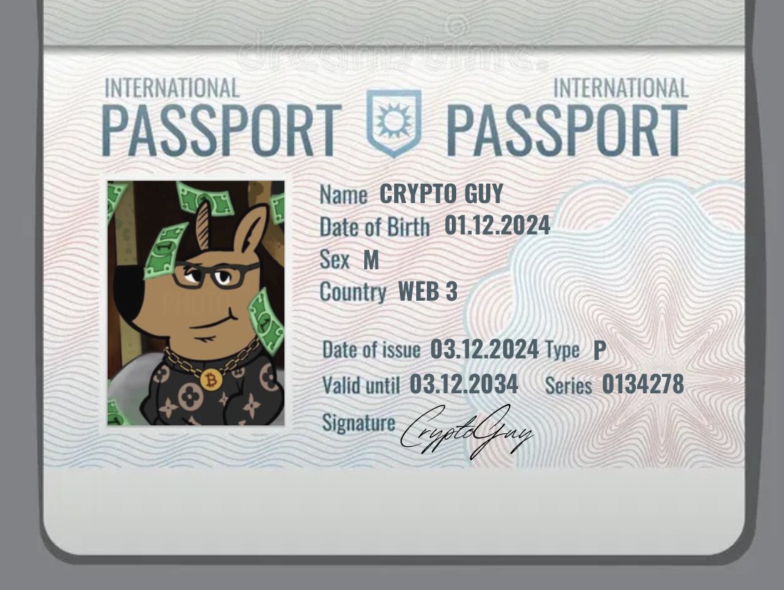 CryptoGuyCTO_'s tweet photo. Got my passport ready for check in. So excited https://t.co/6NQ6bgZchJ