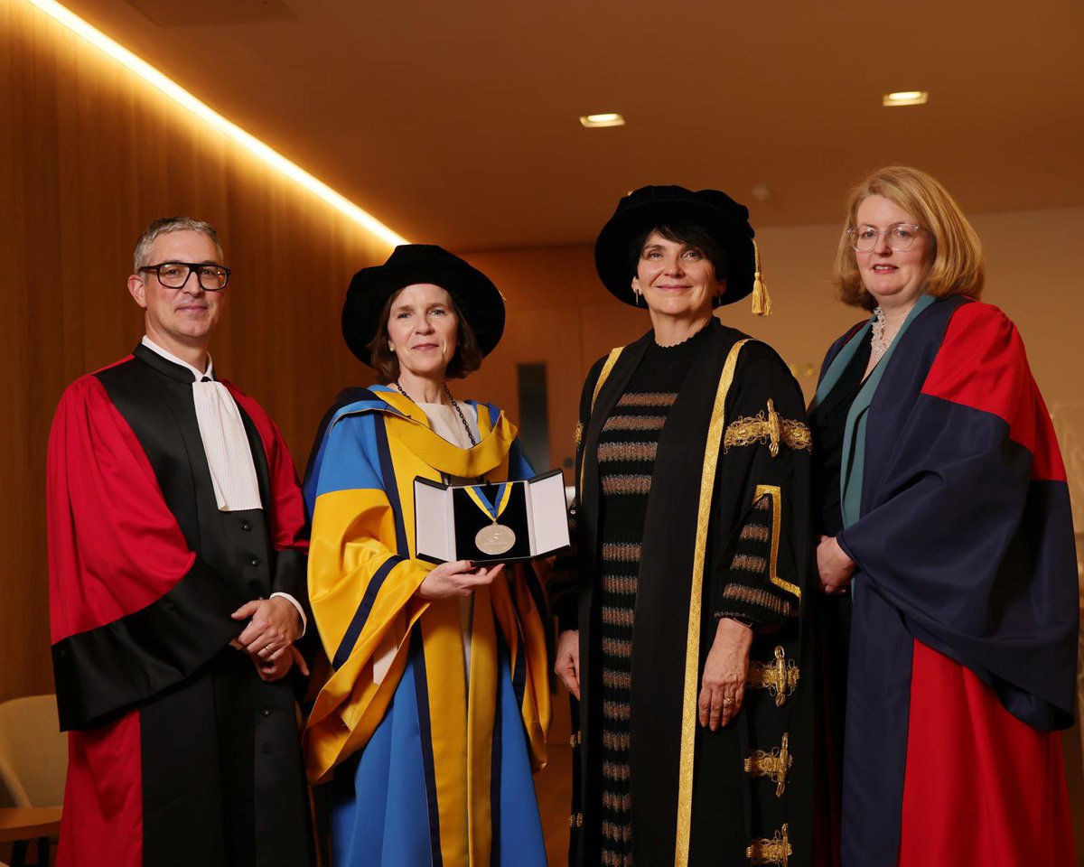 Orla Feely (@orlafeely) on Twitter photo In this week of conferrings in <a href="/ucddublin/">University College Dublin</a>, it was a privilege to present an honorary doctorate to <a href="/OrlaGuerin/">Orla Guerin</a> and the UCD Ulysses medal to Judge Síofra O’Leary. In this week of conferrings in <a href="/ucddublin/">University College Dublin</a>, it was a privilege to present an honorary doctorate to <a href="/OrlaGuerin/">Orla Guerin</a> and the UCD Ulysses medal to Judge Síofra O’Leary.