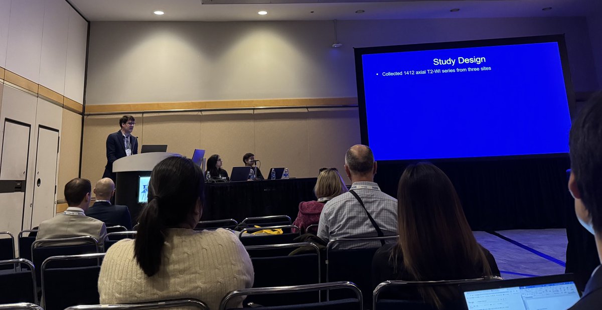 saraaahzzz's tweet image. Insightful session at #RSNA2024 on using deep learning to assess prostate MRI scan quality and guide rescan decisions presented by Dr. Jacob Gloe.
Honored to be part of this incredible group pushing the boundaries of medical imaging innovation! #DeepLearning #ProstateCancer