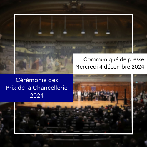 🏛️ [Communiqué de presse - #CP] Remise hier soir des Prix de la Chancellerie 2024 dans le Grand Amphithéâtre de la Sorbonne lors de la cérémonie solennelle.
À lire ici 👉 ac-paris.fr/ceremonie-des-…