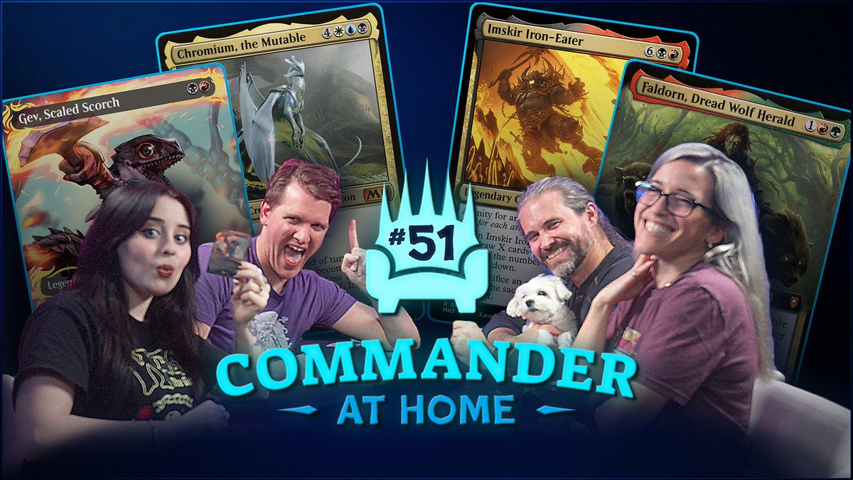 MTGArena superstars <a href="/covertgoblue/">CovertGoBlue</a> and <a href="/Ashlizzlle_/">The Ash Lizard</a>
face off in the REAL WORLD on the latest episode of
<a href="/commanderathome/">CommanderAtHome</a>, while Ash looks to send a message!   

What message? Well, you're going to have to watch to find out!   

LIVE NOW!  youtu.be/Q3aknUA9sjo
