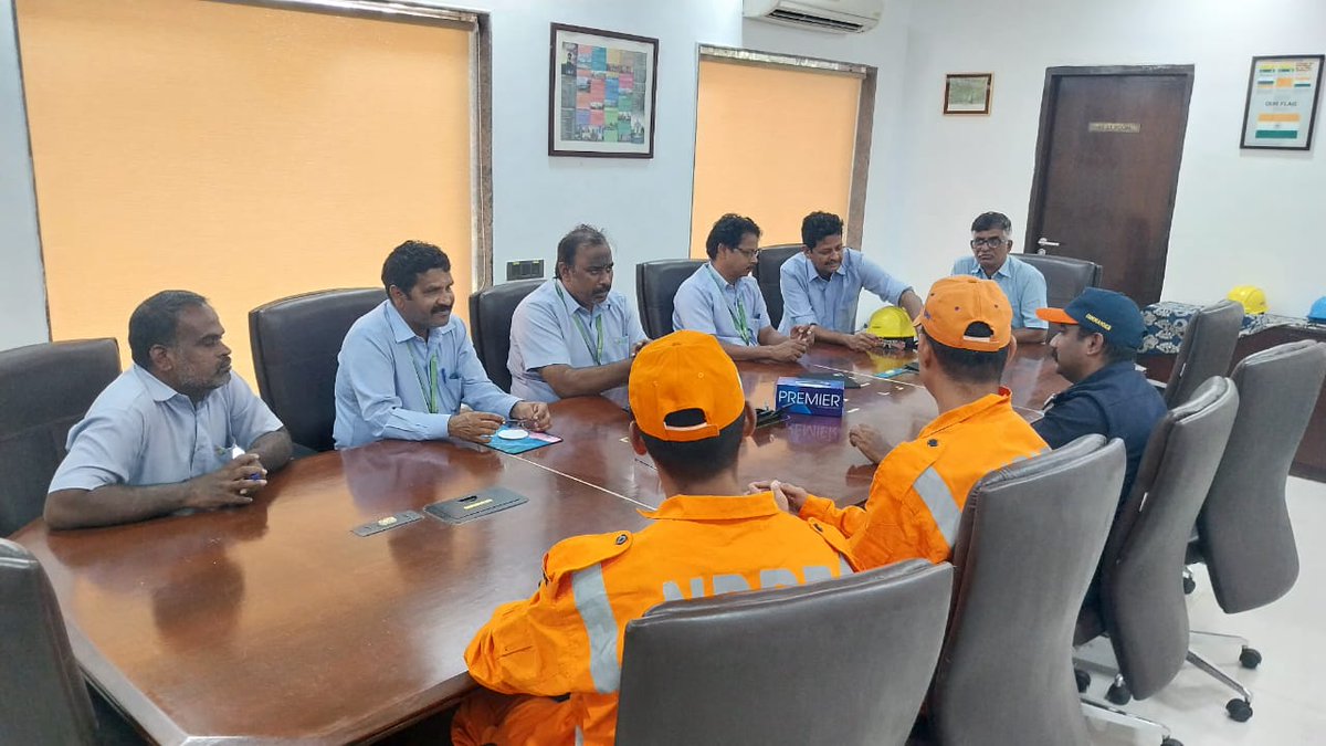 04NDRF's tweet photo. #NDRF 04 BN Team Conducted a Visit to #SolaraActivePharma  Periyakalapet, #Puducherry, to Assess Emergency Preparedness. Key data and the Onsite Emergency Plan were Reviewed to Bolster Disaster Response Capabilities. #NDRF #EmergencyPreparedness #SafetyFirst 
@NDRFHQ 
@ndmaindia https://t.co/jGAs6CuD9I