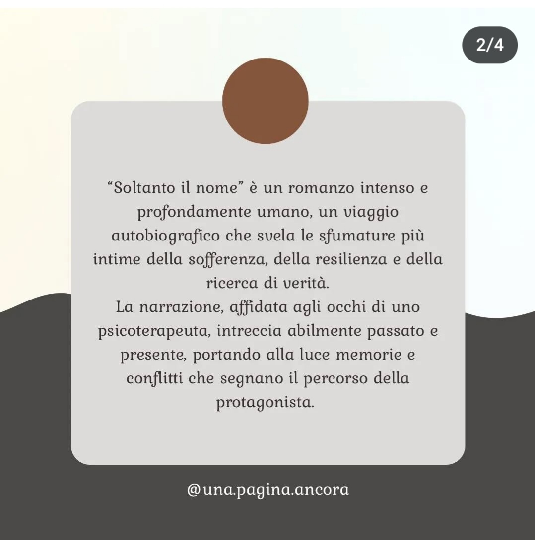 oddo_sabrina's tweet image. Dicono di #soltantoilnome 🖋📖📚
#Recensione