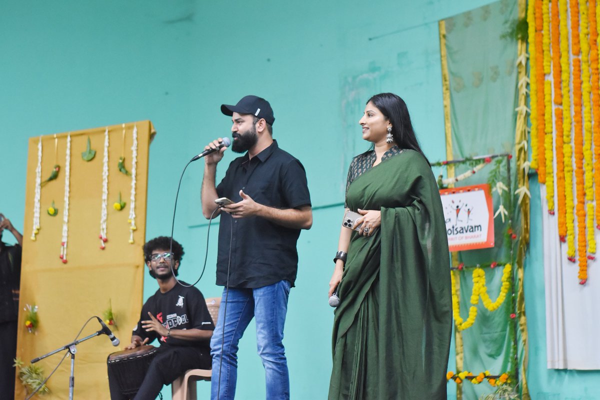 ishafoundation's tweet photo. A heartfelt thank you to @Ram_Miriyala, @iamMangli, and @HarikaNarayan for lighting up the stage at the #IshaGramotsavam state-level competitions in Telangana.

Your electrifying performances and captivating energy left the audience spellbound! We are truly grateful for the magic you brought to the stage.

#IshaFoundation #Telangana