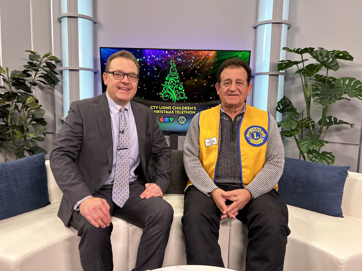 Tony Ryma (@ctvtonyryma) on Twitter photo Sam Khoury, Telethon Chairperson, is our guest on CTV News 5 and 6. He is talking about the 76th CTV Lions Children’s Christmas Telethon this Saturday. <a href="/CTVNewsNorthern/">CTV News Northern Ontario</a> <a href="/CTVTelethon/">CTV Lions Telethon</a> Sam Khoury, Telethon Chairperson, is our guest on CTV News 5 and 6. He is talking about the 76th CTV Lions Children’s Christmas Telethon this Saturday. <a href="/CTVNewsNorthern/">CTV News Northern Ontario</a> <a href="/CTVTelethon/">CTV Lions Telethon</a>