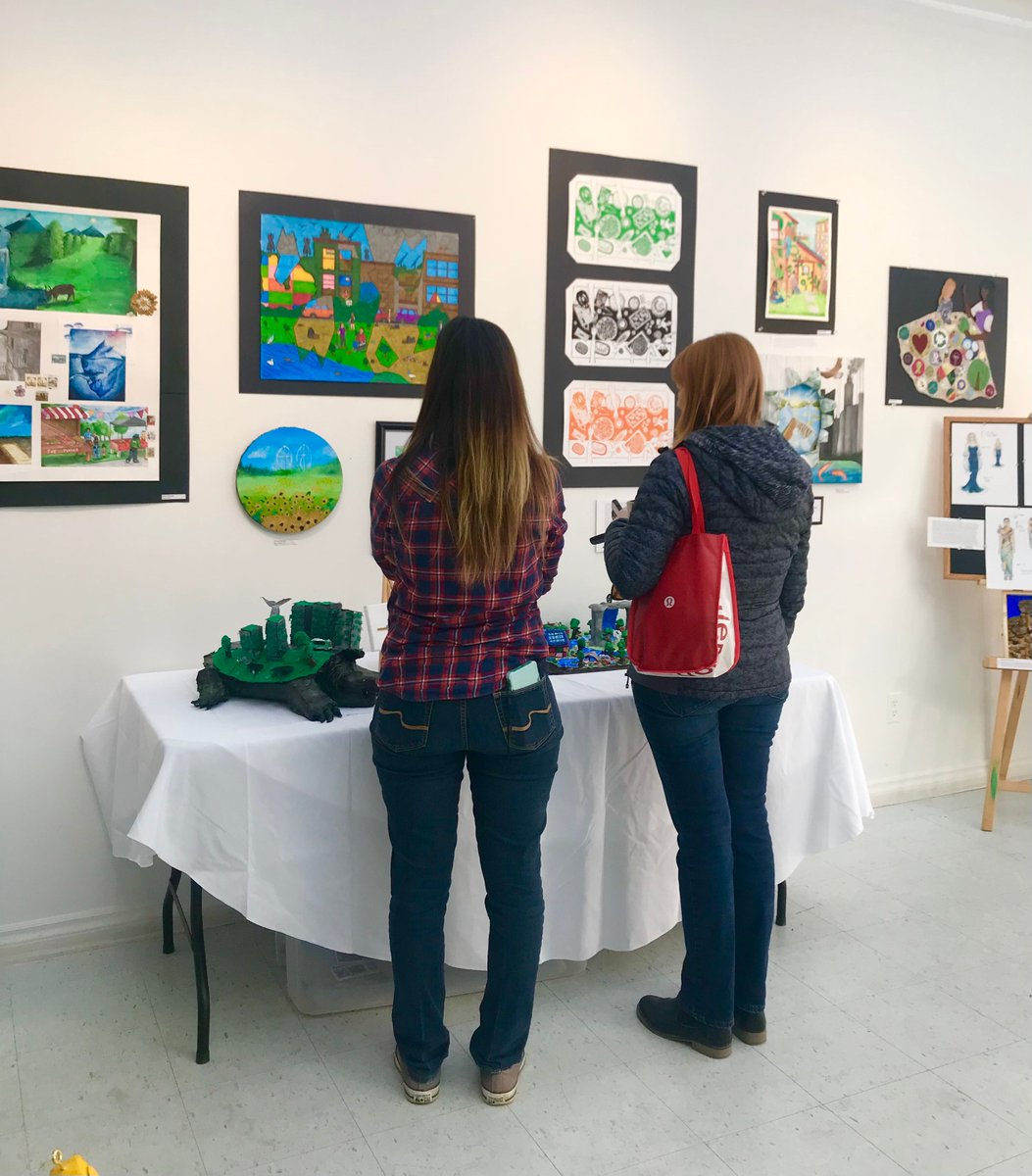 It’s official: this year’s edition of Youth Imagine the Future’s Festival Exhibition is now OPEN at <a href="/KSOAygk/">Kingston School of Art & Window Art Gallery</a>’s Window Art Gallery! 🎉 Come by 674a Princess Street between now and December 15 to enjoy our young artists’ visions of a better, eco-friendly future. 💛 #YGKevents #YGK
