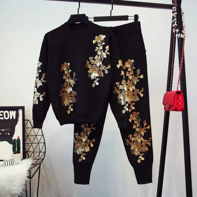 PenelopezUnique's tweet photo. Step up your style game with The Gold Leave Embroidery Jogger Set! 🌟 Unique design, elegant street style, &amp; comfort all in one. Perfect for any occasion! ✨ #CasualJoggers #CasualSets Grab yours for just $96.18. Don't miss out! https://t.co/XHswAdSPic https://t.co/hrjVg8MOiJ