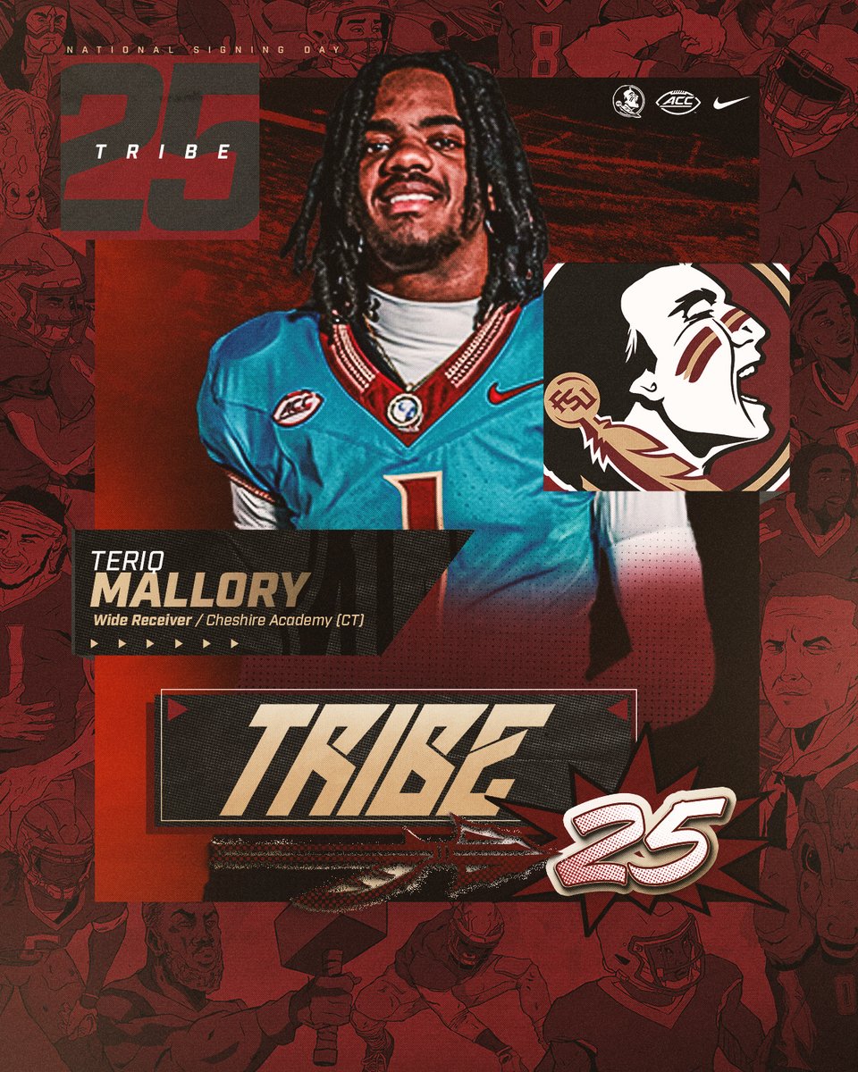 FSUFootball's tweet photo. Added some Magic to #Tribe25 - welcome to the #NoleFamily, @T_mallory10!

https://t.co/zdh624RvLN https://t.co/94SPF5oHzY