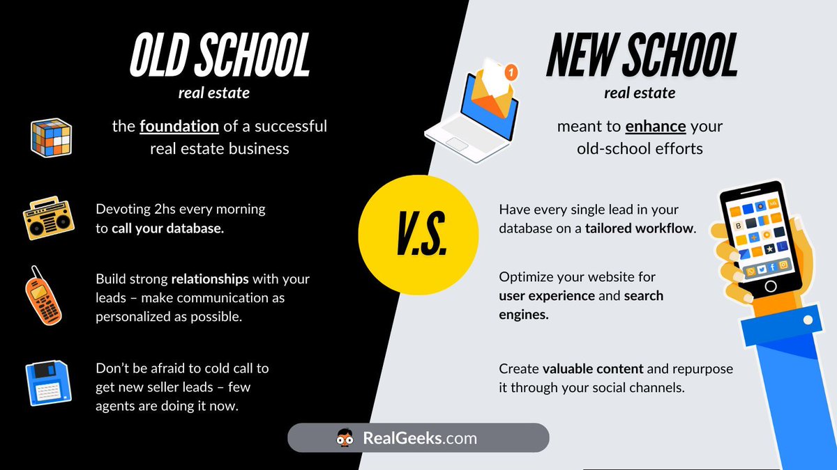 Whether we want to or not, we all sometimes rely a bit too much on technology at times. 

But the best #realestate strategy combines both old school and new school tactics

#realtor #realestateguru #broker #realestateagent

buff.ly/2UwibgY