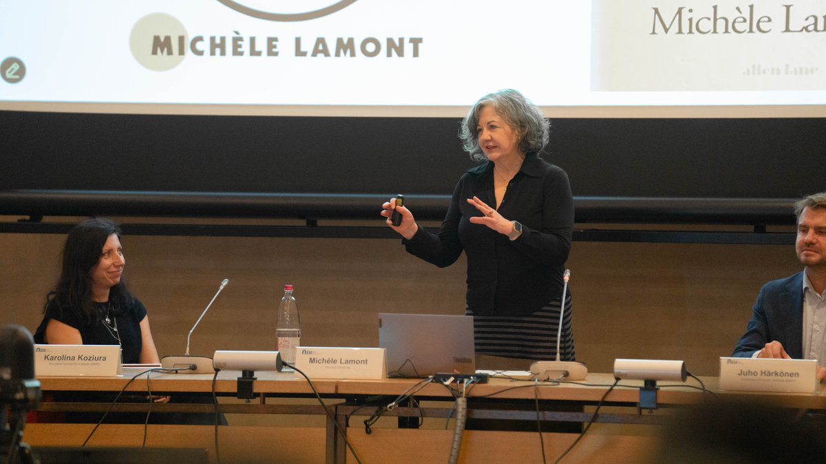 EUI_MWProgramme's tweet image. 🔎Today we were honoured to host @Harvard Professor Michèle Lamont as part of MWP's December Lecture.
Professor Lamont discussed her latest book on the search for #recognition drawing on nearly forty years of research and interviews with young adults.