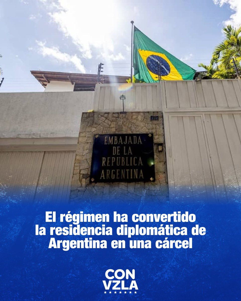 PartidoCOPEI_'s tweet photo. Rechazamos estas acciones en contra de miembros del @ConVzlaComando asilados en la sede de la Embajada de Argentina. 

¡Basta ya de asedio y represión!

Viva Venezuela libre🇻🇪

#El10DeEneroEsYa https://t.co/G8rKsCKA1X