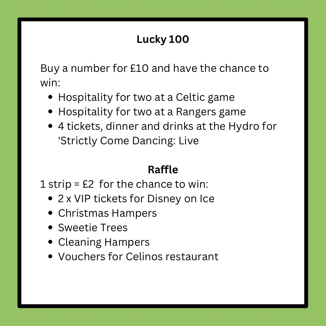 Rosshall Performing Arts (@rosshallperform) on Twitter photo We’re fundraising for our school show. You can support us by buying a Lucky 100 number or raffle ticket. They’re on sale now from the PA Base or at our <a href="/RosshallAcademy/">Rosshall Academy</a> Christmas Concert on 18th December. Both draws will be made during the concert. Good luck 🤞🏻 We’re fundraising for our school show. You can support us by buying a Lucky 100 number or raffle ticket. They’re on sale now from the PA Base or at our <a href="/RosshallAcademy/">Rosshall Academy</a> Christmas Concert on 18th December. Both draws will be made during the concert. Good luck 🤞🏻