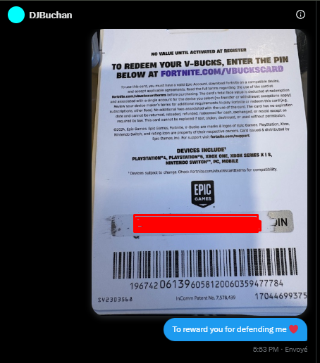 This is what this person received for defending me against transphobia 💕🙏

Only respect/love deserves reward!💕