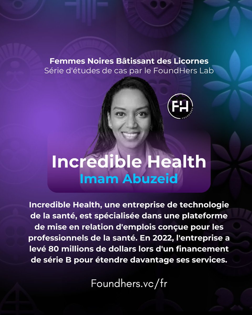 Incredible Health, cofondée par Imam Abuzeid, est le plus grand marché pour les professionnels de santé permanents. Valorisé à 1,65 Md$ avec 100 M$ levés depuis 2017, il utilise une technologie primée pour connecter infirmiers et rôles chez des employeurs comme Kaiser Permanente.