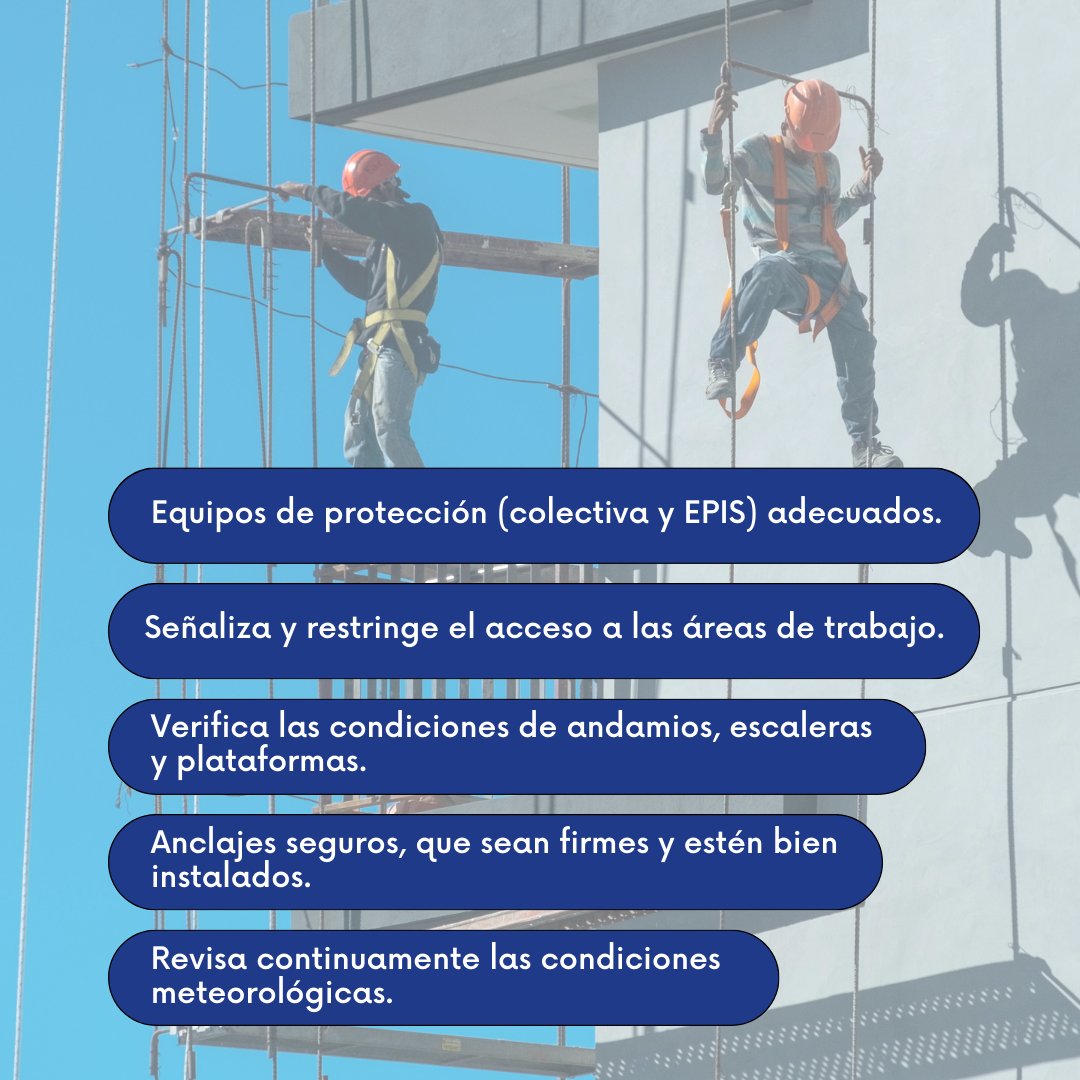 Seprex_PRL's tweet photo. 👷‍♂️ Formación PRL para Trabajos en Alturas 🔝
Adquiere las habilidades necesarias y cumplas con la normativa vigente. ✅💪

📞 Contacto: 924 84 78 88
✉️ formacion@seprex.net

#SEPREX #TrabajosEnAltura #SeguridadLaboral #PrevenciónDeRiesgos https://t.co/XIVJPXzWFW