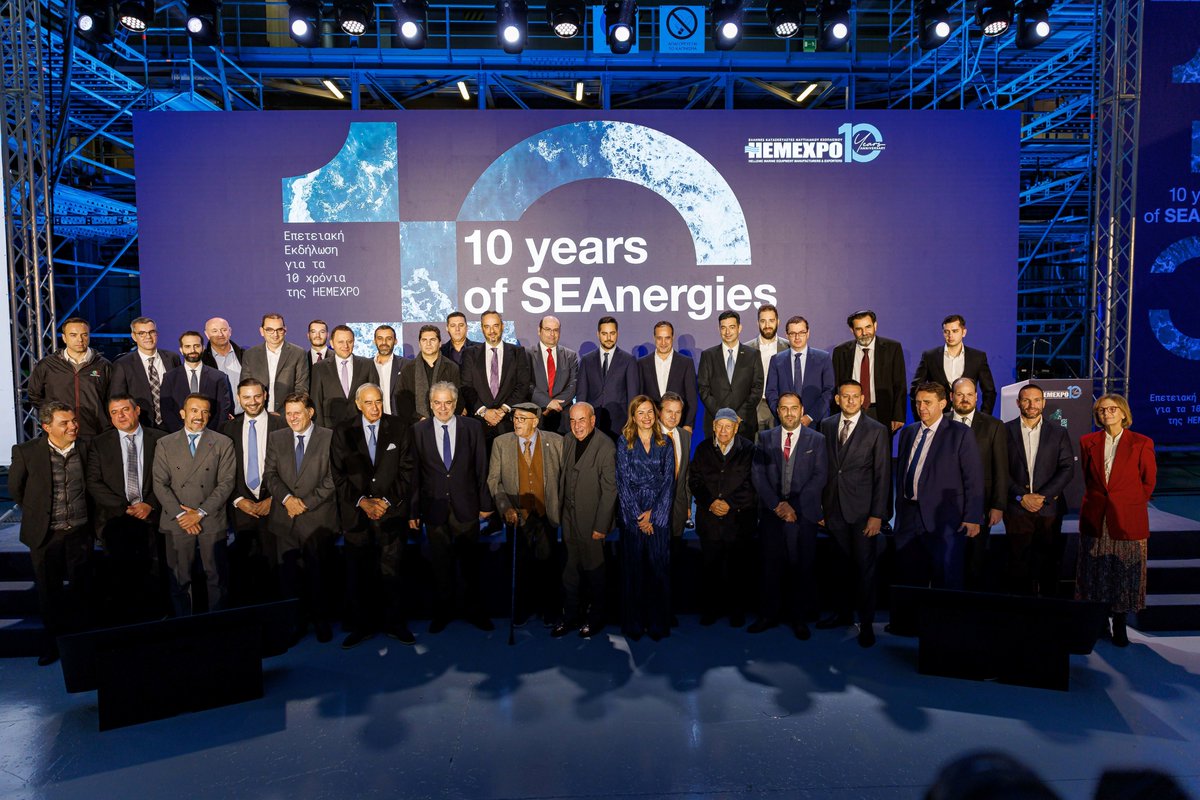 «10 years of SEAnergies»

Yesterday was a day to remember! HEMEXPO celebrated its 10th anniversary at Skaramangas Shipyards, looking back on a decade of achievements that have shaped the Greek Marine Equipment industry. Here’s to continuing our journey of excellence &amp; innovation!