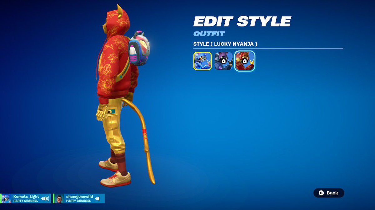 SmokeKushite's tweet photo. @TEENSONACID @FortniteGame That's dope. A friend gifted me these shoes. I'm just waiting to unlock the Luck style. https://t.co/6mLYqQX6vn