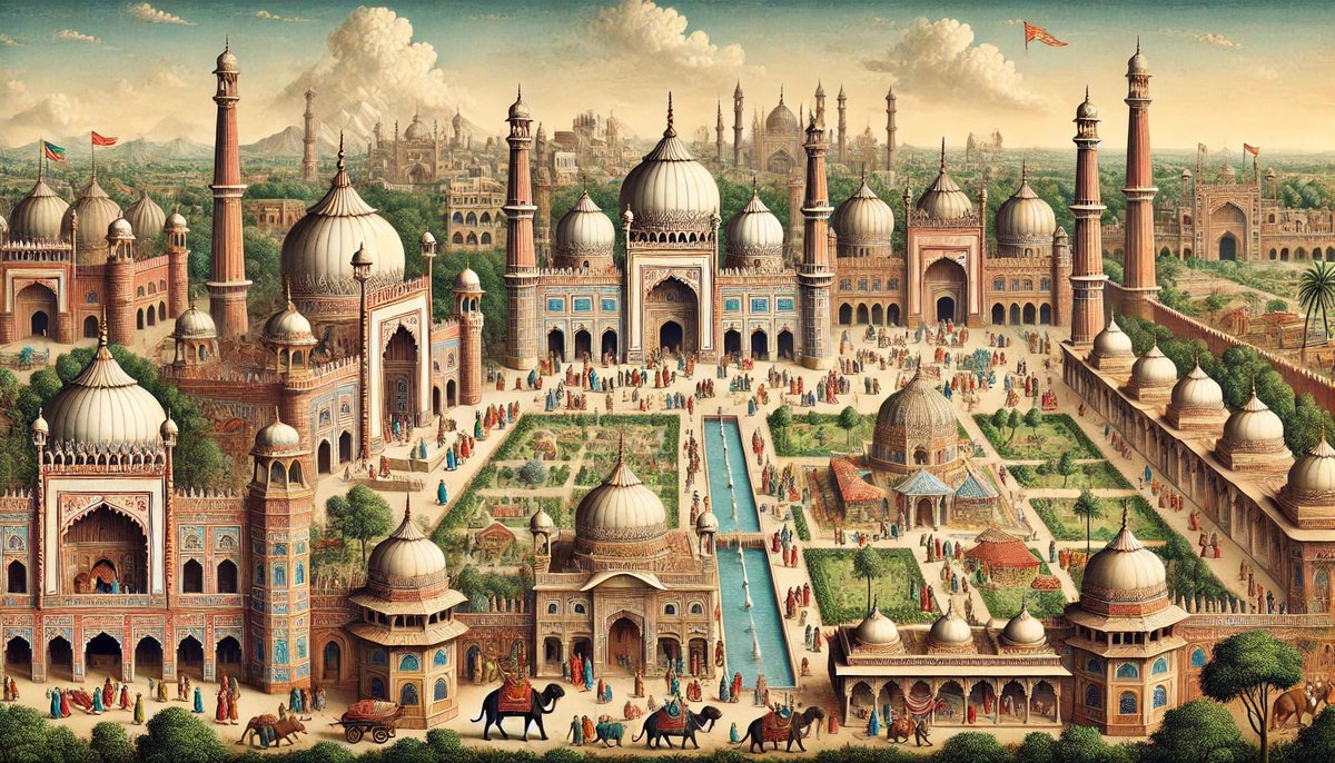 YildirimAli13's tweet photo. 17. Yüzyılda Bâbürlü başkenti Delhi.
Yapay zekânın tasviriyle https://t.co/i8nmtndZU9