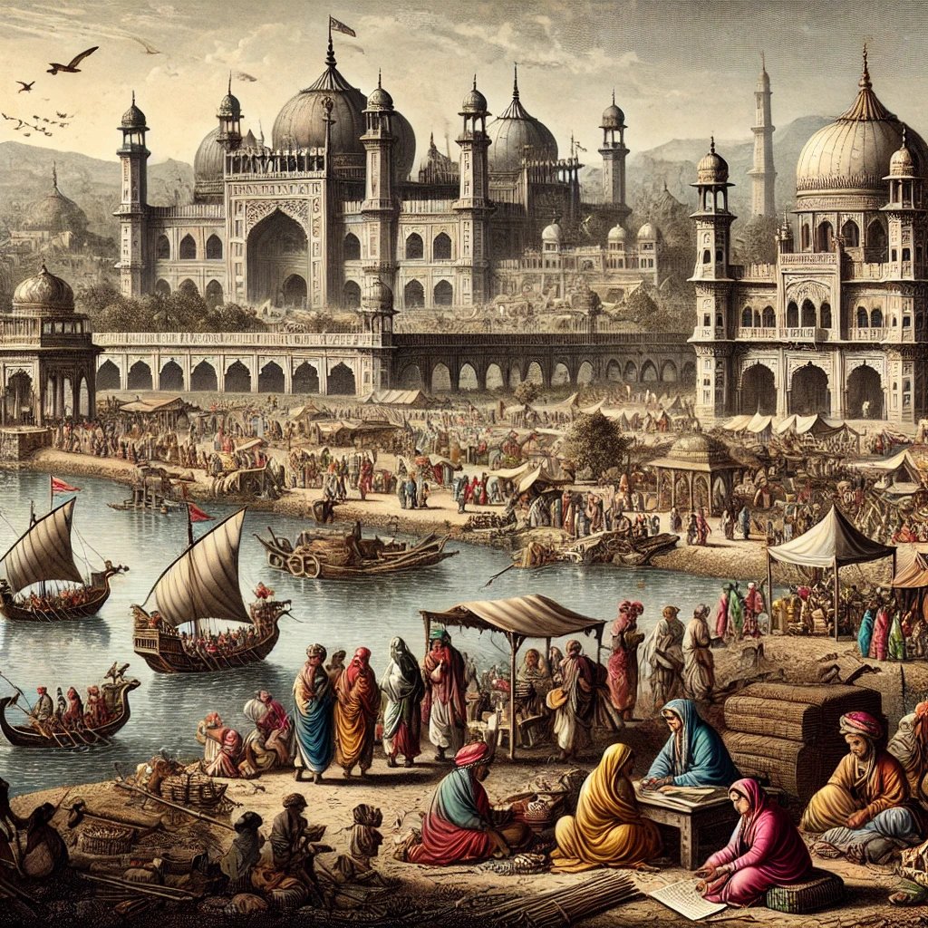 17. Yüzyılda Bâbürlü başkenti Delhi.
Yapay zekânın tasviriyle