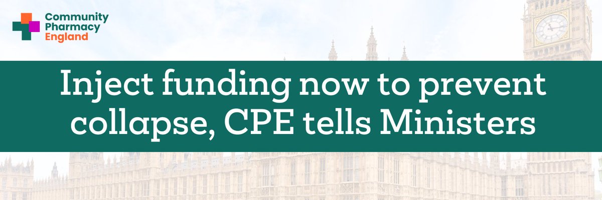 Community Pharmacy England has urged Ministers to provide immediate funding relief to prevent further pharmacy closures and avert a potential collapse of the sector.

In a letter to Ministers, CEO Janet Morrison warned that without immediate action, the sector will be unable to