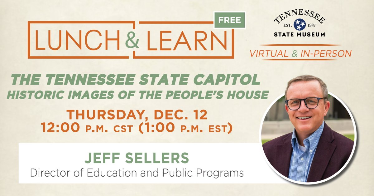 tnstatemuseum's tweet image. Many generations have visited, legislated, and preserved the #TennesseeStateCapitol, a home to Tennesseans for over 170 years. Join @sell321 during our next Lunch and Learn for a scenic tour through rare and sometimes never seen photos of the landmark: bit.ly/3OI3Xbv