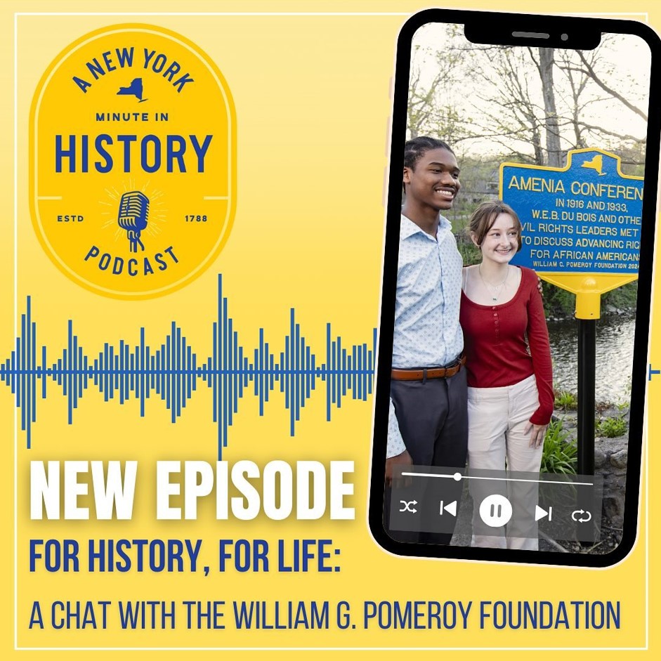 wgpfoundation's tweet photo. Our Founder and Trustee Bill Pomeroy and Executive Director Bill Brower are the guests on the season finale of the @NYHistoryMinute podcast! 🎙️🎧

Tune in here: https://t.co/d1MnK9Af62

#historypodcast #historicalmarker https://t.co/IFh3OVd1cs