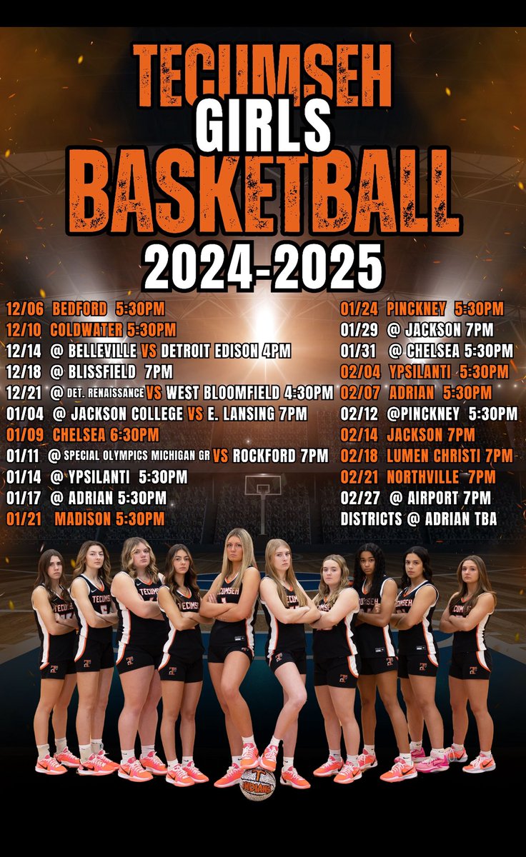 2024-25 Lady Indians Schedule…