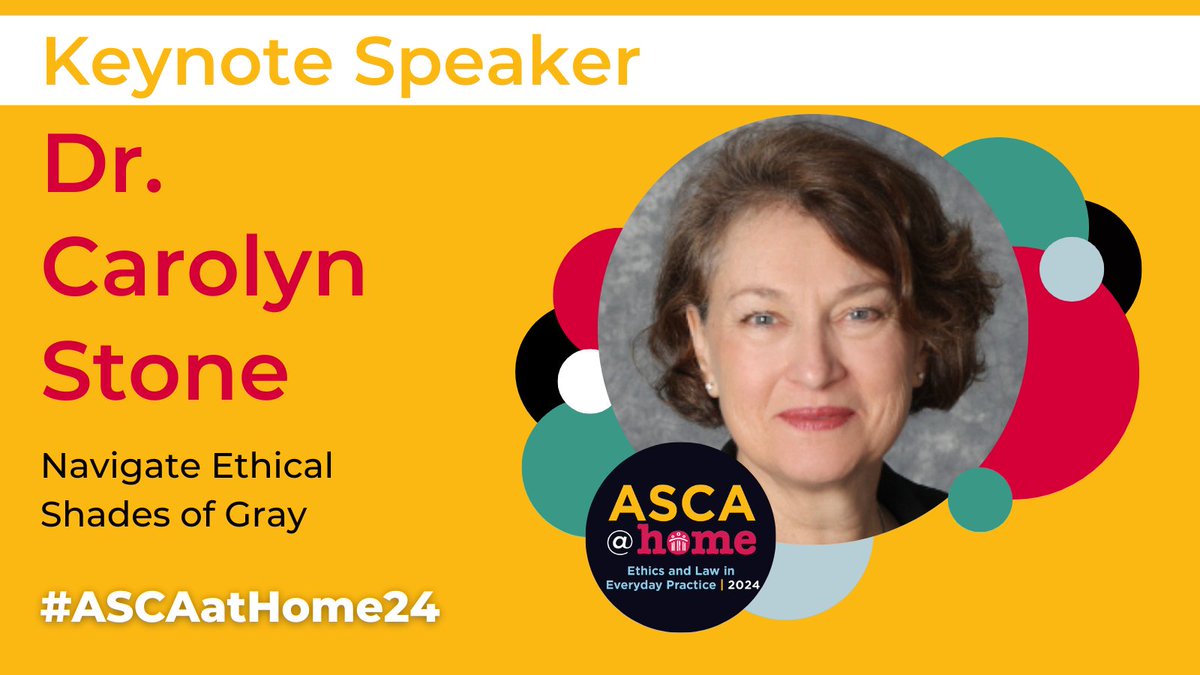 Dr. Carolyn Stone kicks off #ASCAatHome24 tomorrow, Dec. 5, with her keynote: Navigate Ethical Shades of Gray! Register here: bit.ly/ASCAatHome24?u…
