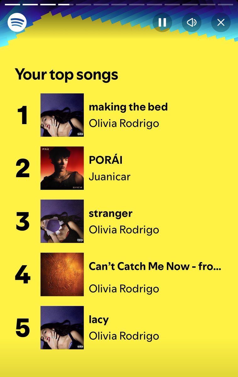 mi año se resumió en olivia rodrigo y <a href="/Juanicar2/">Juanicar</a> jaja 🫶🏻