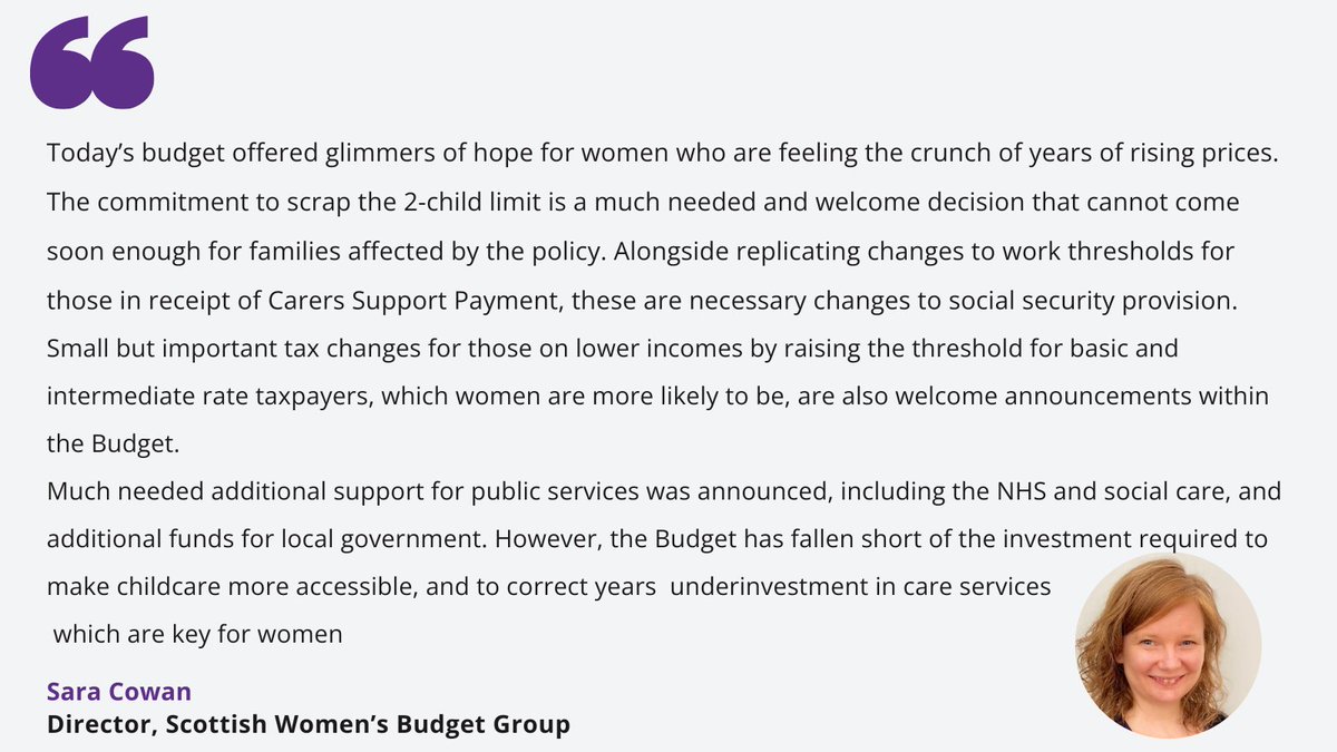 📃Read our director's @sara_cowan  reaction to today's <a href="/scotgov/">Scottish Government</a> budget. 

✍️More detailed analysis of the budget documents and tax strategy will be published in the coming days.