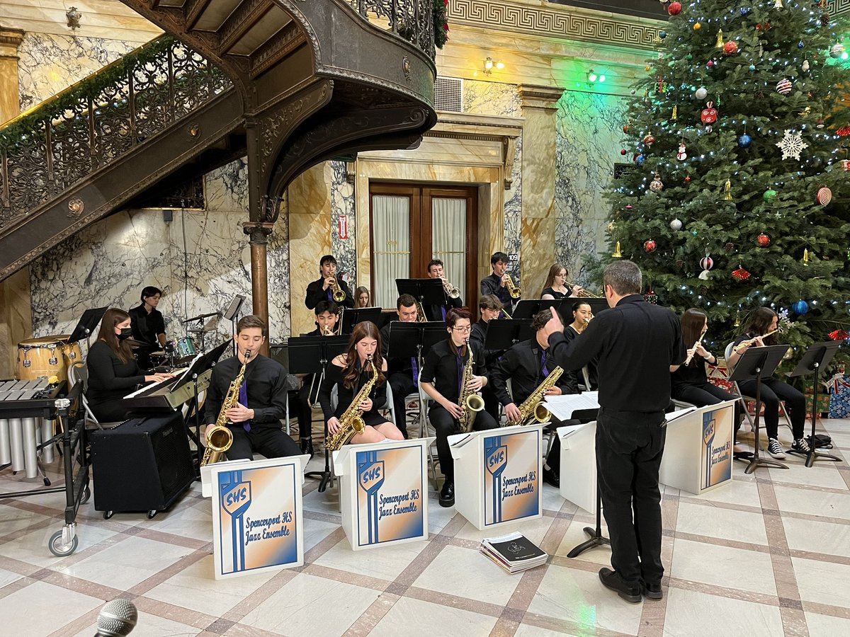 Ty Zinkiewich (@tzinkiewich) on Twitter photo A special thank you to <a href="/CountyExecBello/">Adam J. Bello</a> for inviting <a href="/SpencerportCSD/">Spencerport Schools</a> Jazz Ensemble to perform during the holiday concert series. This annual event is a highlight for our students and allows them to demonstrate their talent and musical prowess. A special thank you to <a href="/CountyExecBello/">Adam J. Bello</a> for inviting <a href="/SpencerportCSD/">Spencerport Schools</a> Jazz Ensemble to perform during the holiday concert series. This annual event is a highlight for our students and allows them to demonstrate their talent and musical prowess.