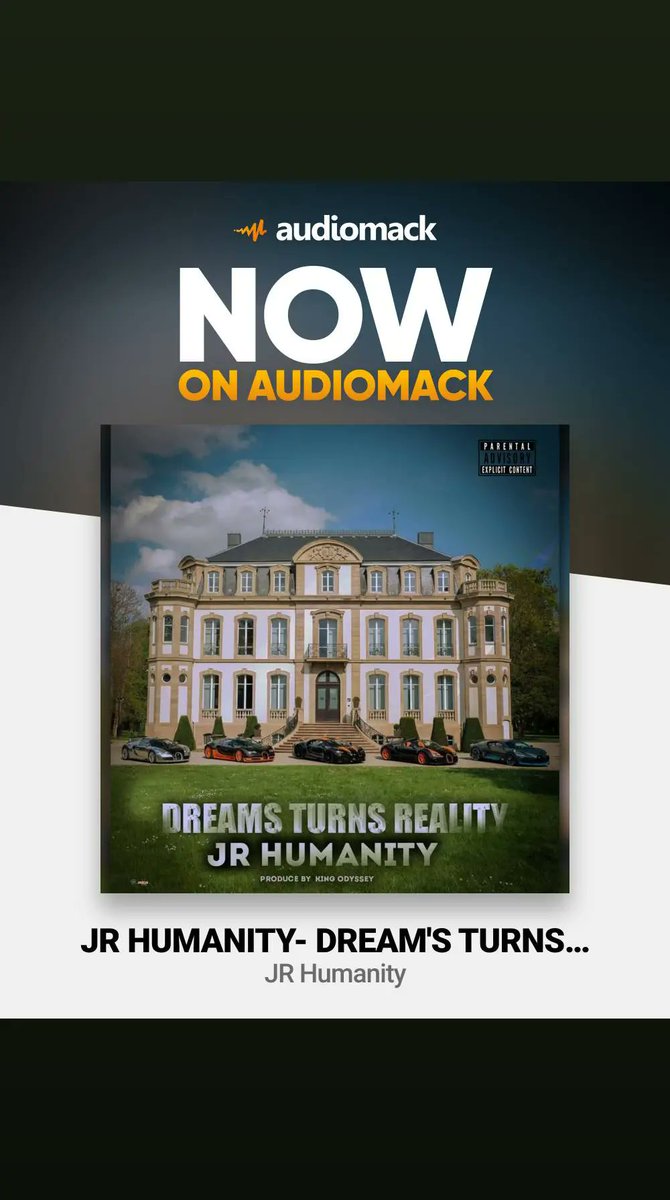 From the darkest Conner of the most notorious ghettos in Africa,my dream has always been a brand new Bugatti masonry as a first car ,so think twice before you double cross me coz I might use your head for it's 🥷
Go stream my new song , dream turns Reality ,this a hustlers story