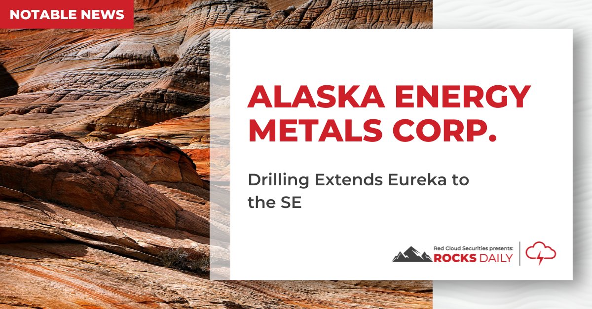 .<a href="/AKEnergyMetals/">Alaska Energy Metals</a> reported results from 2/4 holes from the 2024 resource expansion program at the Eureka zone, within the company’s 100%-owned Nikolai #Ni project. Both holes encountered broad intervals of disseminated Ni #mineralization. More here: bit.ly/3Vprstz $AEMC