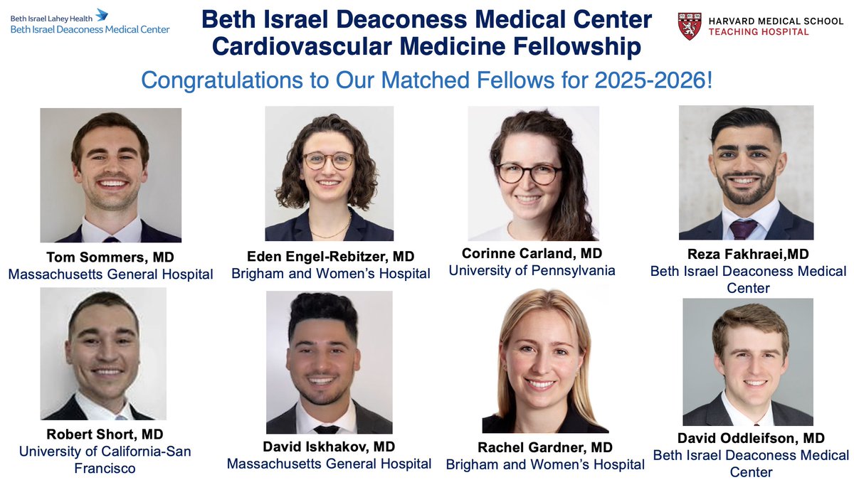 Rishi Wadhera, MD MPP (@rkwadhera) on Twitter photo We are so thrilled to welcome this truly exceptional class to the Beth Israel Deaconess Medical Center Cardiovascular Medicine Fellowship next year!!!
<a href="/BidmcCvi/">BIDMC CVI</a> <a href="/JoeKannam/">Joe Kannam</a> <a href="/RobGersztenMD/">Robert Gerszten</a> <a href="/JenHoCardiology/">Jennifer Ho</a> We are so thrilled to welcome this truly exceptional class to the Beth Israel Deaconess Medical Center Cardiovascular Medicine Fellowship next year!!!
<a href="/BidmcCvi/">BIDMC CVI</a> <a href="/JoeKannam/">Joe Kannam</a> <a href="/RobGersztenMD/">Robert Gerszten</a> <a href="/JenHoCardiology/">Jennifer Ho</a>