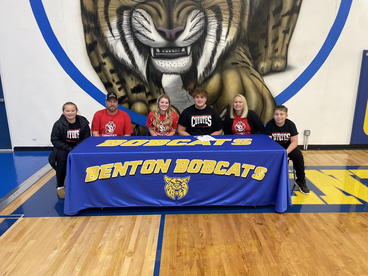 Congrats to Bobcat senior Carter Holmes on his commitment to play football at South Dakota #GoYotes