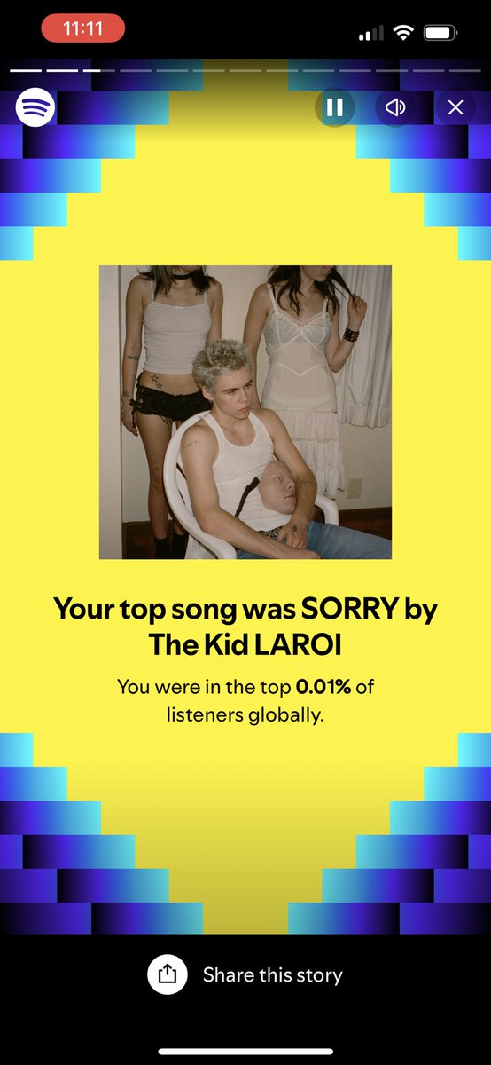 bamdpoy_13's tweet photo. #SpotifyWrapped @thekidlaroi 🥱🥱🥱 https://t.co/VquaGbrseH