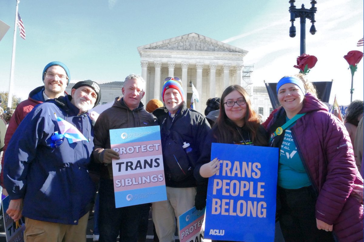 justice_ucc's tweet photo. 📢 Today #SCOTUS will hear a case to determine the constitutionality of Tennessee's law banning gender affirming care for trans youth.

🏳️‍⚧️ The UCC proudly affirms our trans and nonbinary siblings are #BelovedByGod and are grateful to stand in solidarity to #ProtectTransKids! https://t.co/rnwg1rgULK