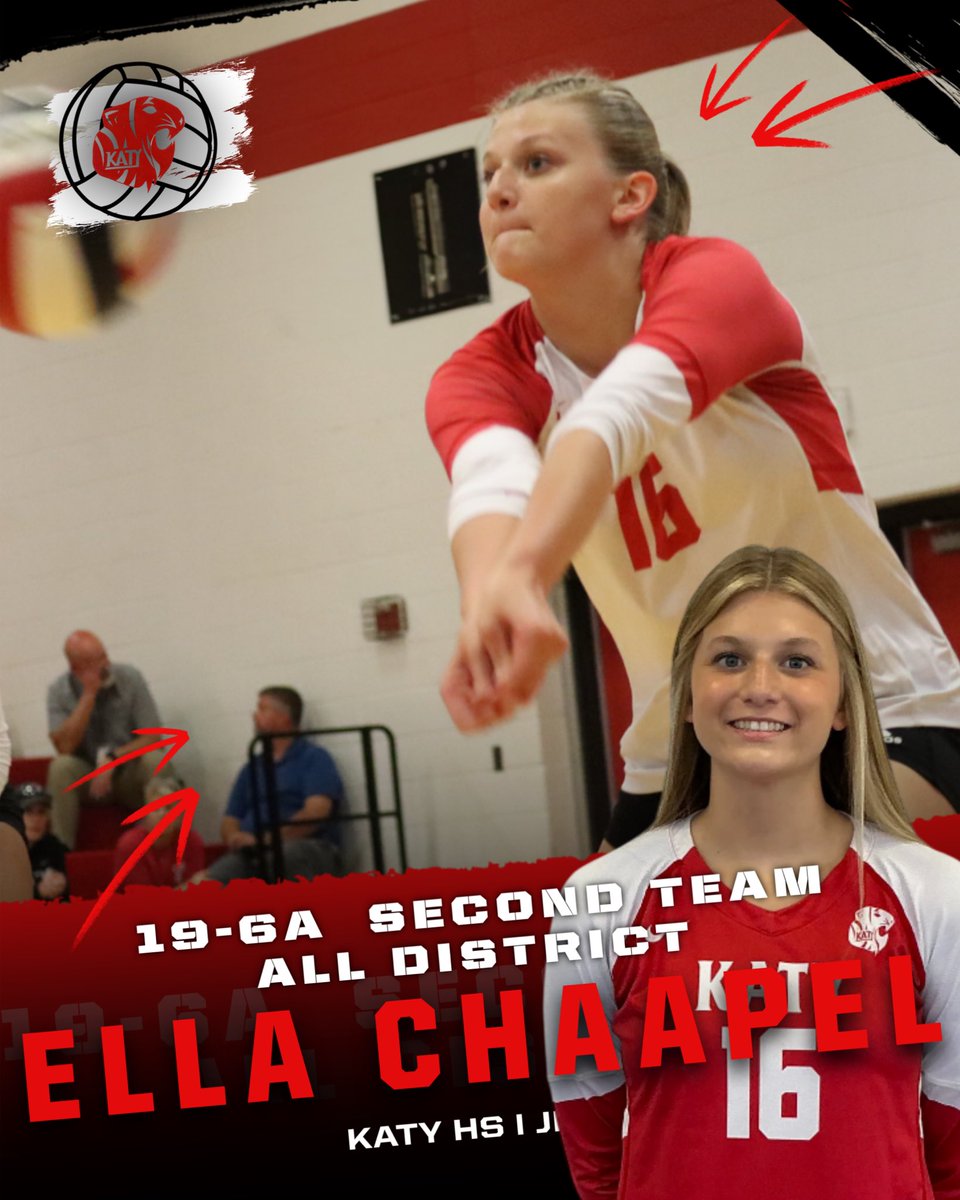 Congratulations to Senior Kaysen Miller and Juniors Kaitlin Waak and Ella Chaapel for being named 19-6A 2nd Team All District!