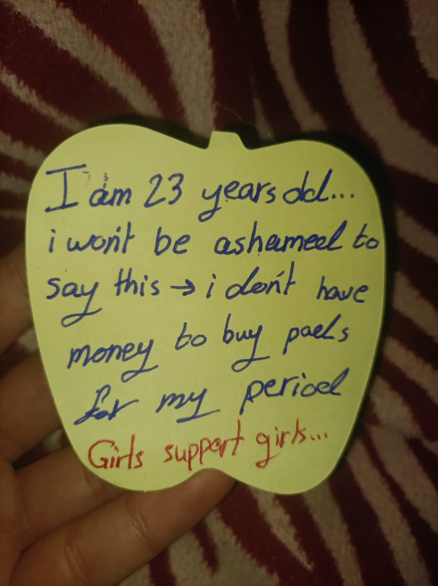 Girls supporting girls. Today is the second day of my period and I had to wear cloth because of the high prices of sanitary pads, which caused me severe pain and inflammation.
The pain is severe
 Please donate or retweet.
gofundme.com/f/help-nesma-p…
Or
paypal.me/mohajayyab