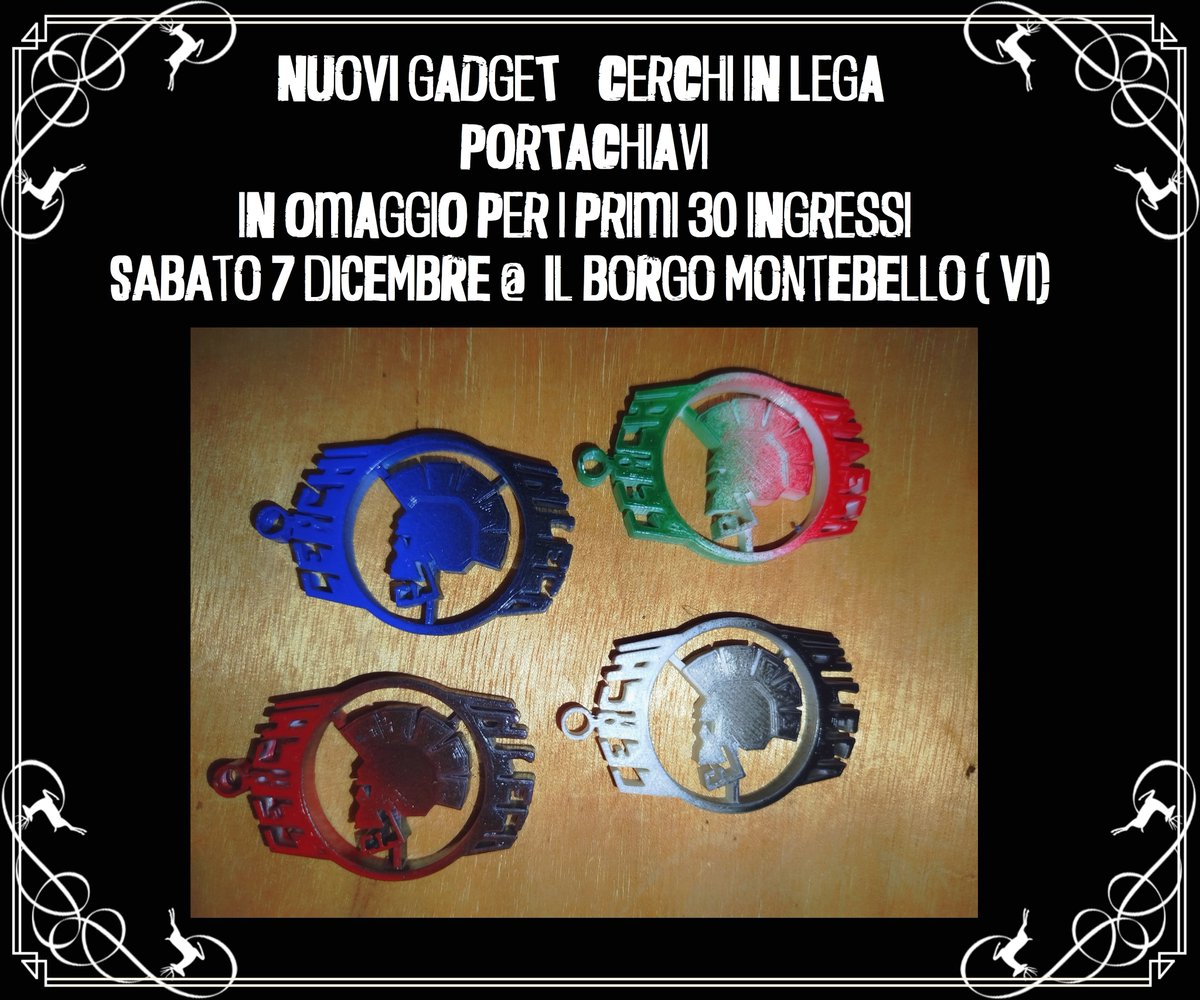 Finalmente sono pronti i nuovi gadget Cerchi in Lega, potrete trovarli sabato al @ Il Borgo MONTEBELLO (VI) prima del concerto che inizierà alle ore 21:30 ... portachiavi in omaggio per i primi 30 ingressi !!!
#portachiavi #gadget #punkmerch #cerchiinlega #cerchiinlegapunk