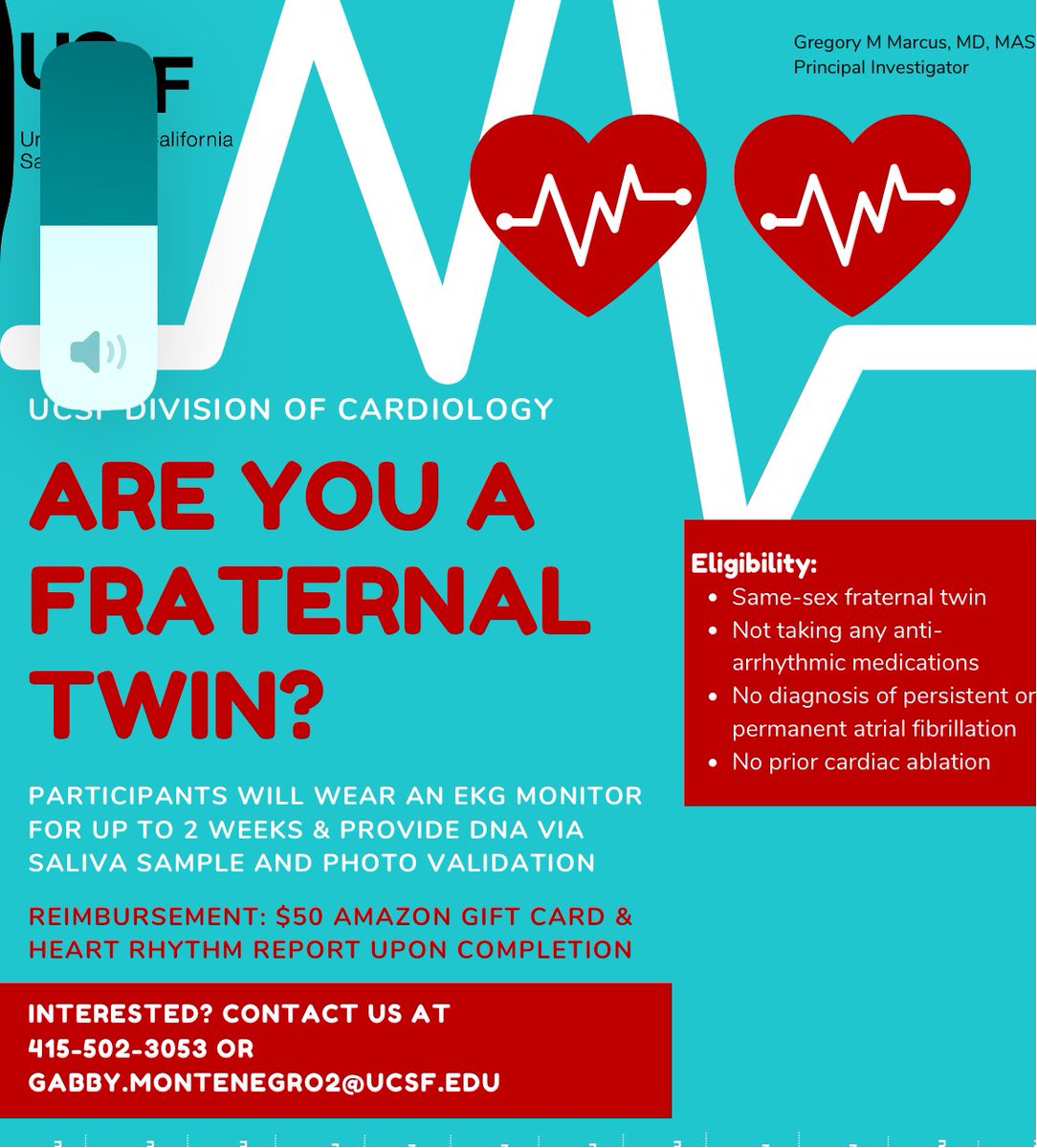 Please retweet (or “reX”?) widely, or email to any same-sex fraternal twins you may know.

For same-sex fraternal twins: Interested in contributing to original science to understand the fundamental (perhaps heritable) origins of the early heart beats all humans have?

No need to