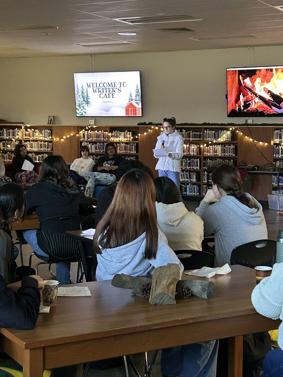 Amazing talent showcased at the SCHS Writer’s Cafe! #BurtonExperience