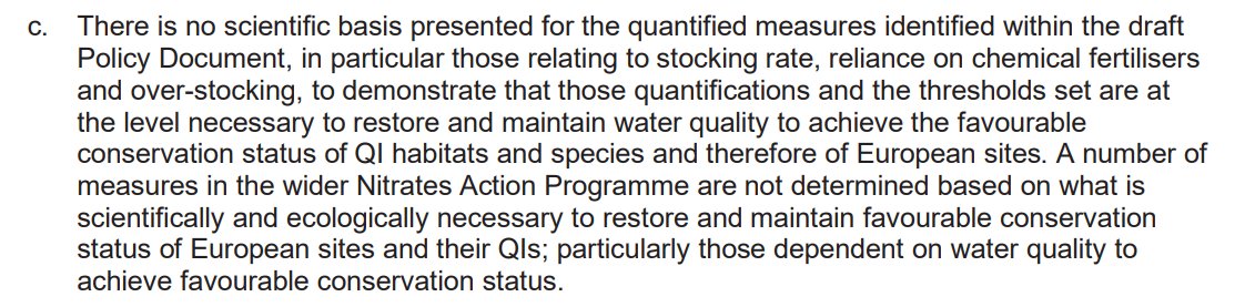 Elaine McGoff (@elainemcgoff) on Twitter photo Nothing to see here, just RPS consultants pointing out that the measures proposed to protect our water quality from agriculture in the Nitrates Action Programme have NO EVIDENCE that they'll work to fix water quality.
Saying the quiet part out loud. Nothing to see here, just RPS consultants pointing out that the measures proposed to protect our water quality from agriculture in the Nitrates Action Programme have NO EVIDENCE that they'll work to fix water quality.
Saying the quiet part out loud.