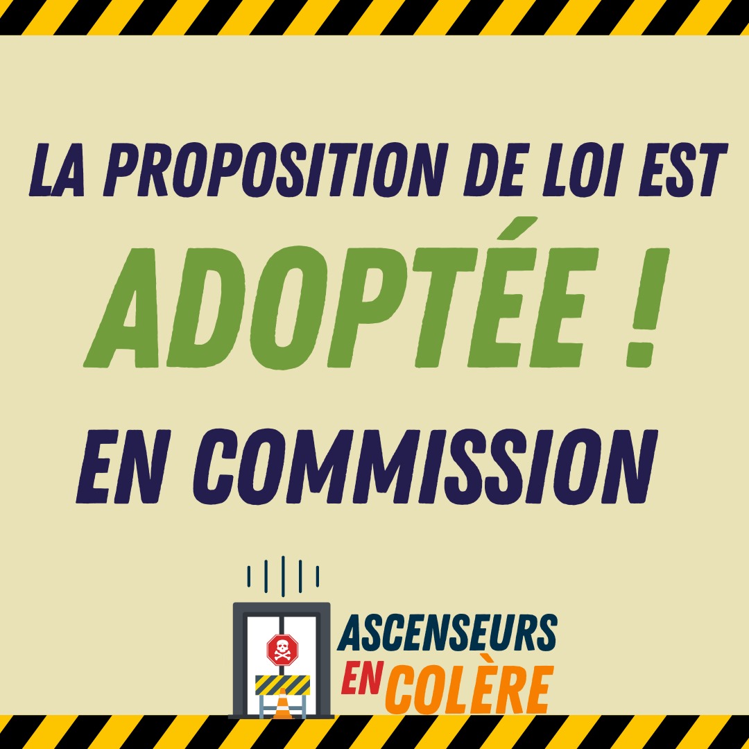 Victoire, notre proposition de loi sur les ascenseurs est adoptée en commission ! assemblee-nationale.fr/dyn/17/dossier…