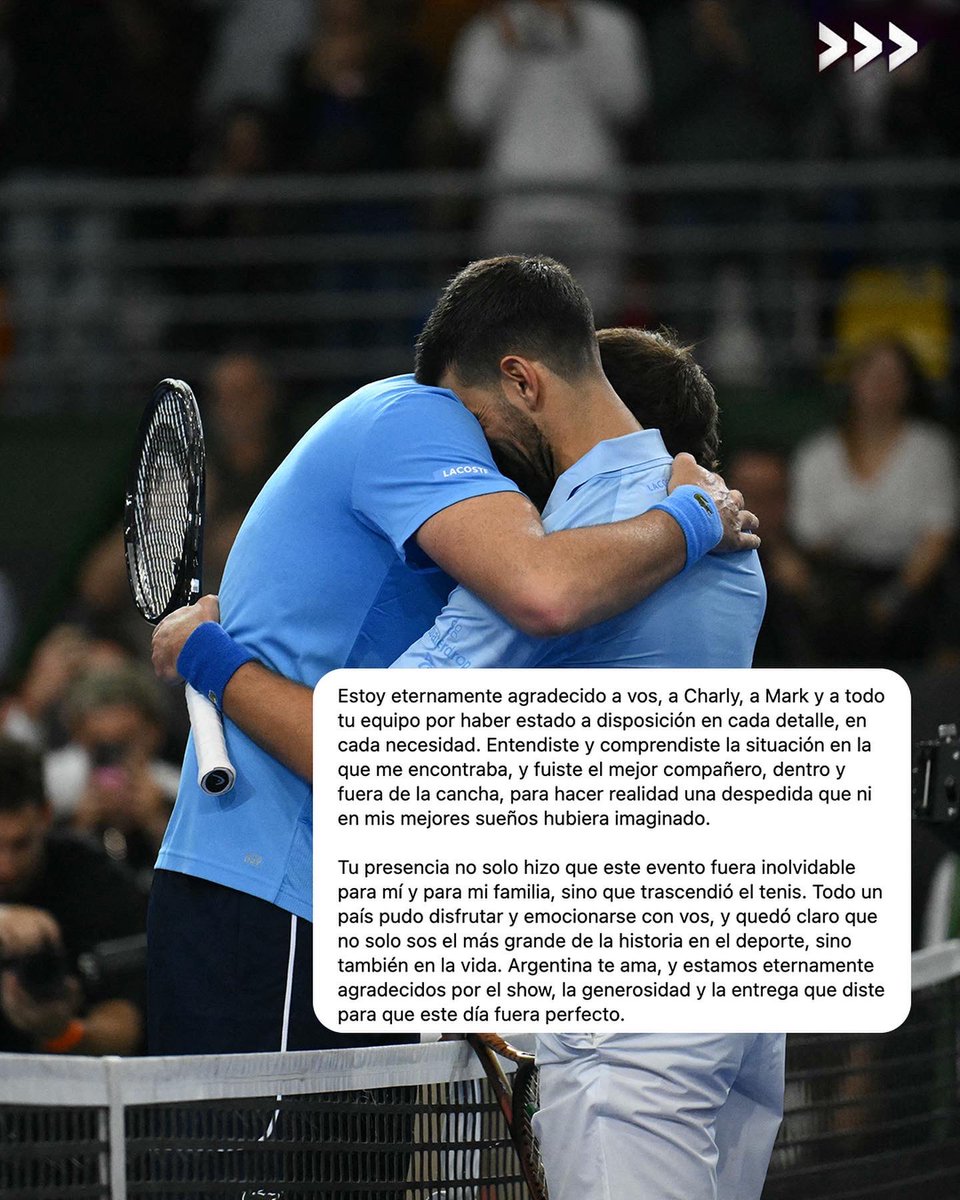 usopen's tweet photo. Unas palabras de Delpo para Djoko 🥹 https://t.co/SxTlxBMgYe