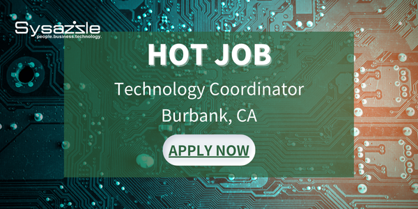 sysazzle's tweet image. We’re seeking a Technology Coordinator to join our Studio Network Management team! Learn more: bit.ly/4idFSqB

Pay Rate USD 40.50-43.87/Hourly/W-2
We provide health benefits and a 401k plan

#JobOpening #NetworkSupport #TechCareers #TechnologyCoordinator